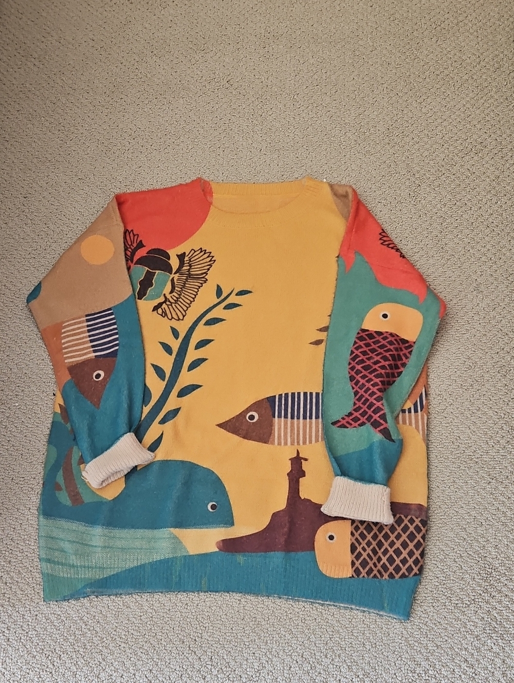 Colorful Wool Blend Sweater - Picture 4 of 6